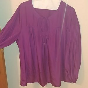 Silky peasant like blouse